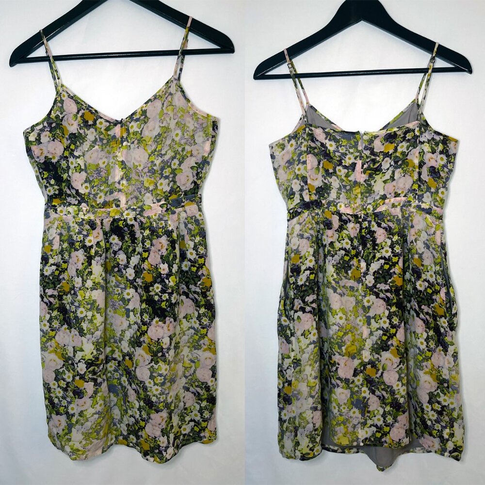 Madewell Purple/Pink/Green Flowery Summer Dress (Size 0)